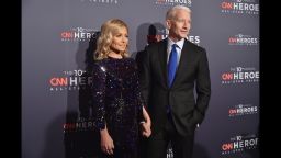 Hosts Kelly Ripa, left, and Anderson Cooper arrive at the CNN Heroes 2016 awards at the American Museum of Natural History on December 11, in New York City.