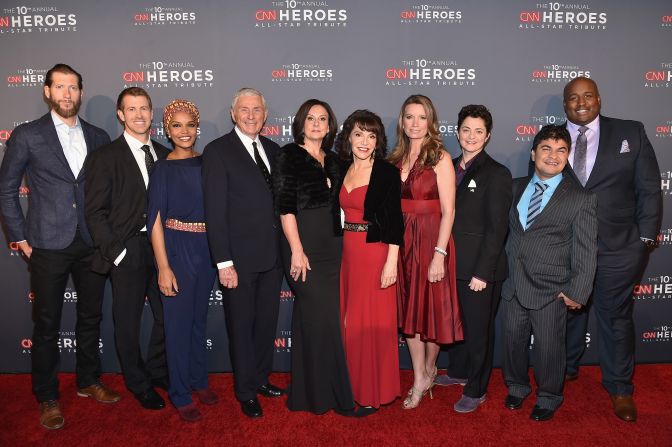 These men and women, who have devoted their lives to helping others, have been selected as this year's Top 10 CNN Heroes. From left, Craig Dodson, Brad Ludden, Umra Omar,  Harry Swimmer, Georgie Smith, Sherri Franklin, Becca Stevens, Luma Mufleh, Jeison Aristizabal, and Sheldon Smith. Learn more about their work and how you can help at<a href="index.php?page=&url=http%3A%2F%2Fwww.cnn.com%2Fspecials%2Fcnn-heroes%2F"> CNNHeroes.com</a>