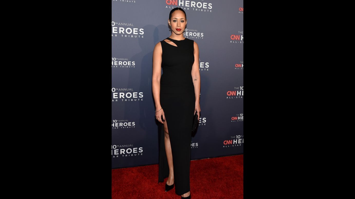 "Boardwalk Empire" actress Margot Bingham walks the red carpet at the "CNN Heroes All-Star Tribute" Sunday.