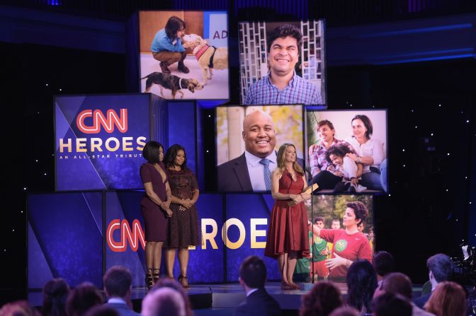 CNN Hero Becca Stevens of <a href="index.php?page=&url=http%3A%2F%2Fwww.cnn.com%2F2016%2F06%2F02%2Fus%2Fcnn-hero-becca-stevens%2Findex.html" target="_blank">Thistle Farms</a> speaks onstage with actors Taraji P. Henderson and Octavia Spencer. Stevens' nonprofit allows women who've battled Nashville street life to live in residential centers at no cost and find gainful employment. 