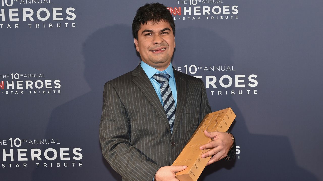 NEW YORK, NY - DECEMBER 11:  2016 CNN Hero Jeison Aristizaba of Asodisvalle poses during the CNN Heroes Gala 2016 at the American Museum of Natural History on December 11, 2016 in New York City. 26362_011  (Photo by Mike Coppola/Getty Images for Turner)