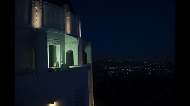 Perched high in the hills, Griffith Observatory and the surrounding park have roles in "La La Land." Dance duet "A Lovely Night" happens on Mt. Hollywood Drive, west of the Observatory. 