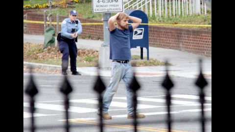 <strong>December 4: </strong>Edgar Maddison Welch, a 28-year-old from Salisbury, North Carolina, surrenders to police outside a pizzeria in the nation's capital. He was later charged with assault with a dangerous weapon. Washington's Metropolitan Police Department said Welch admitted he had come <a href="http://www.cnn.com/2016/12/04/politics/gun-incident-fake-news/index.html" target="_blank">to investigate "Pizza Gate,"</a> a fictitious online conspiracy theory. Two firearms were recovered inside the restaurant, and an additional weapon was recovered from the suspect's vehicle, police said.
