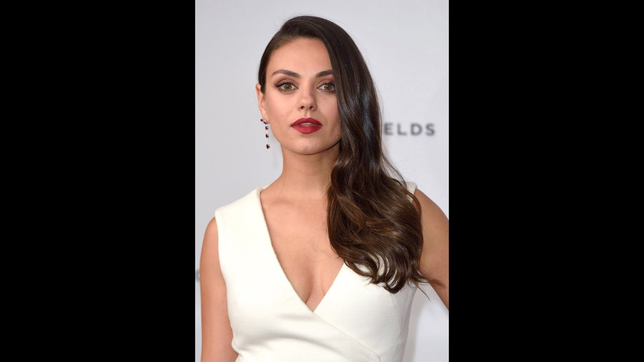 Actress Mila Kunis in 9.32 carat Mozambican ruby earrings from Fabergé's Devotion collection. Recent discoveries of ruby and emerald in Africa are challenging traditional sources, such as Colombia for emeralds and Myanmar for ruby.