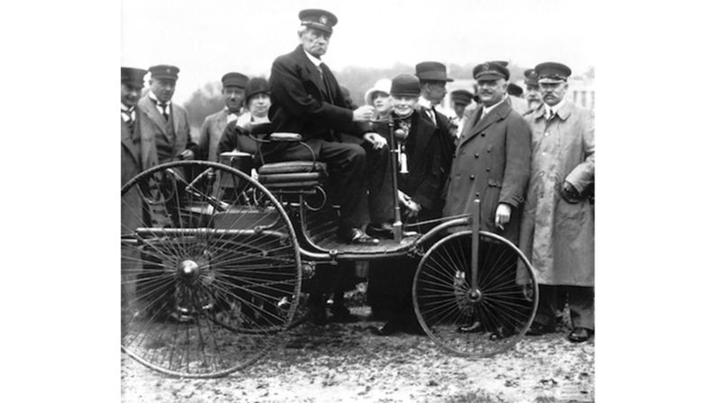 Karl Benz used his wife's wealth to fund the development of his "Motorwagen" --  widely acknowledged to be the first car in the world.