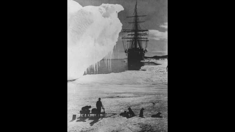 Scott's ship, the Terra Nova, is anchored in Cape Evans. For months, the two teams established their base camps and made preparations to head to the South Pole. Amundsen made his first attempt in September but was thwarted by the weather and had to wait until October 19 to make his push to the pole. Scott waited until November 1 to start his trek.