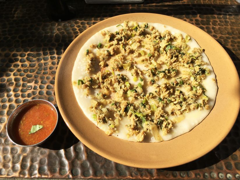 The Nepalese answer to pizza, keema charamari comes with a variety of toppings.
