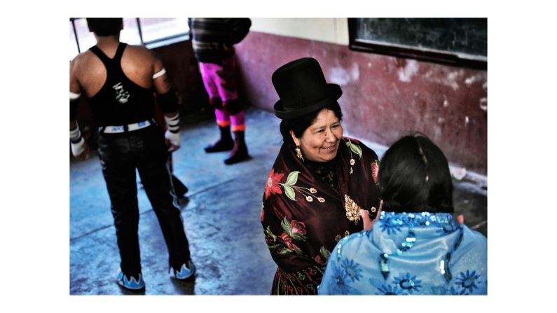 "It's something different than the traditional wrestling, something more real, in which (every cholita) has a role and a part. Carmen Rosa is the leader, the best one," Tamagni said. 