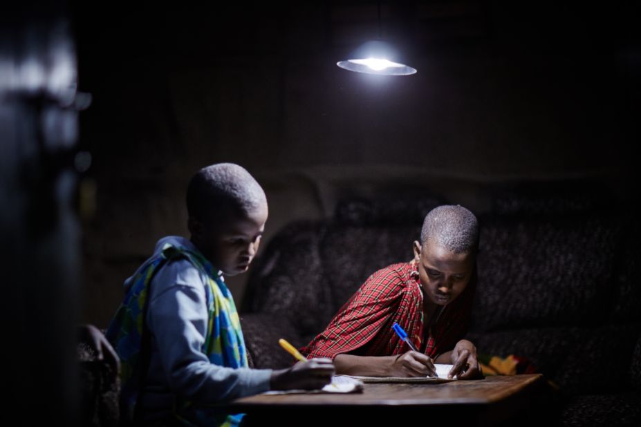The program allows households to move away from burning kerosene to make light and heat, a life-changing upgrade.