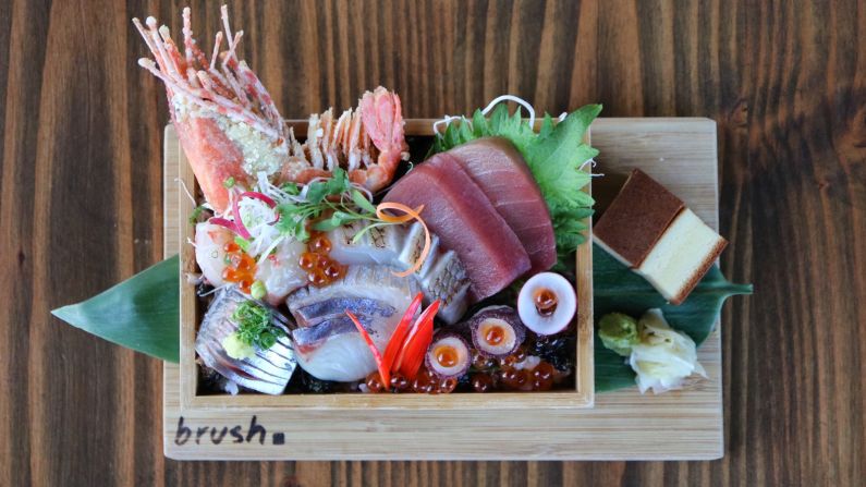 Brush Sushi Izakaya's omacase menu gives control of the menu to chef Liang, who prepares a menu from his favorite fish of the day.