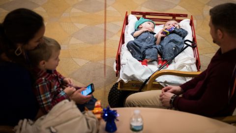 The family was headed to the hospital's banquet hall on December 13, where surgical and pediatric intensive care staff members were gathered for a farewell party.
