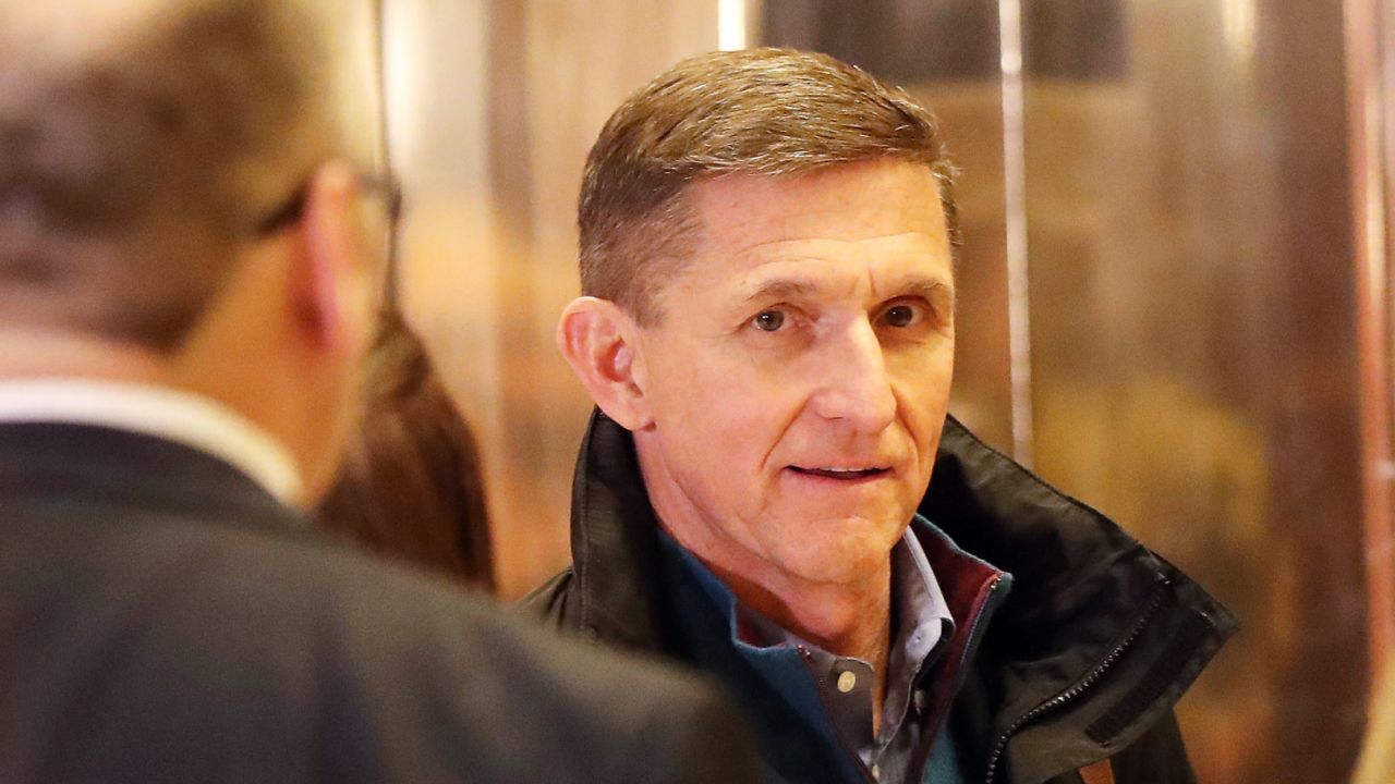 NEW YORK, NY - NOVEMBER 29:  General Mike Flynn, Donald Trump's new national security adviser, arrives at Trump Tower on November 29, 2016 in New York City. President-elect Donald Trump and his transition team are in the process of filling cabinet and other high level positions for the new administration.  (Photo by Spencer Platt/Getty Images)