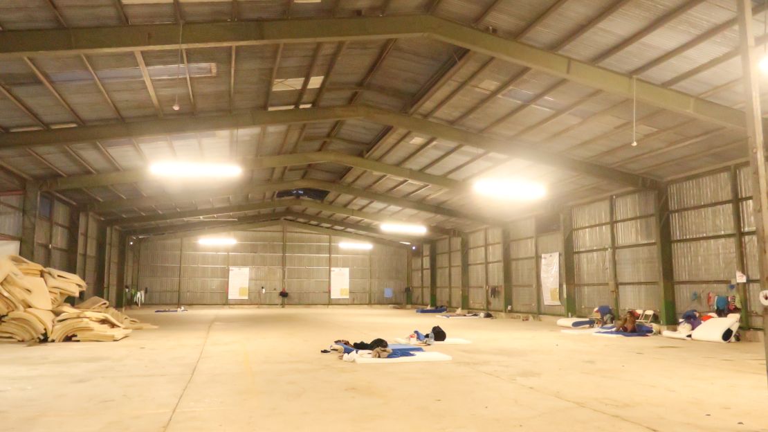 A shelter for migrants in Rio Claro, Costa Rica, north-west of Paso Canoas, Costa Rica.