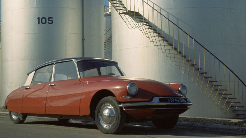 The Citroen DS looked like a car from the 1970s when it was revealed in 1955. It had several innovations, including disc brakes.