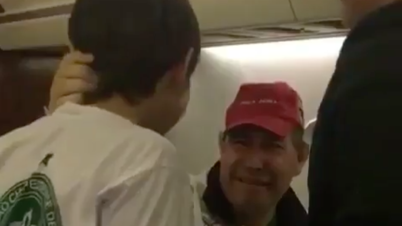 LaMia crash survivor reunites with his son.