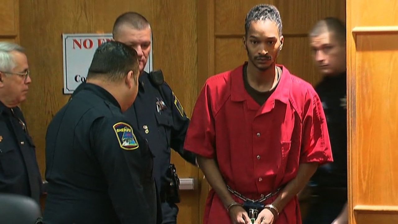 School bus driver Johnthony Walker arrives at a court hearing Thursday.