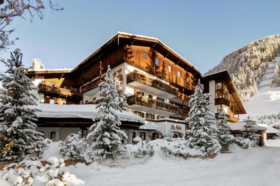Hotel La Perla sits at the top of this village in Italy's Dolomites. You can literally ski down to the Col Alto gondola and then ski back to the door when you're done.