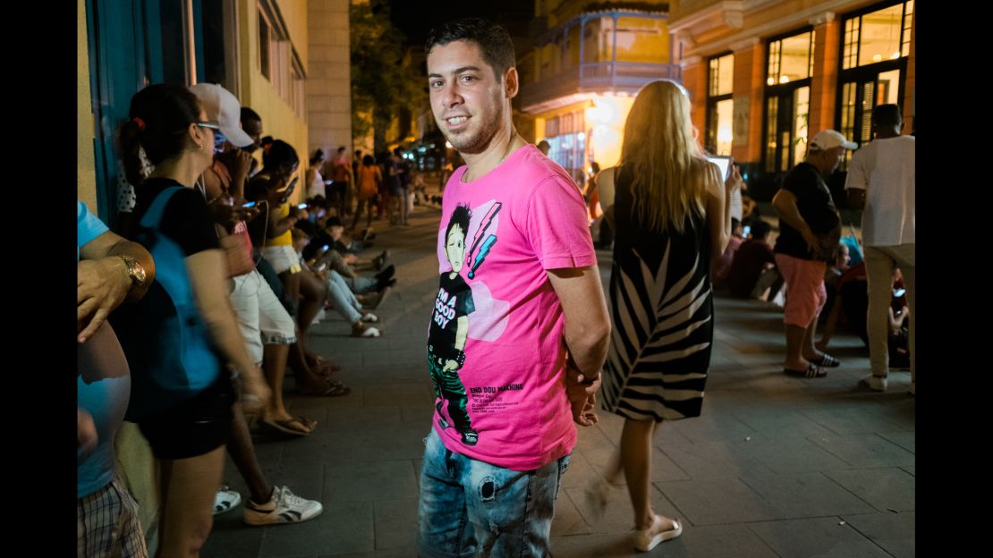 Aniel Rossell says, "Everybody wants to know what's happening outside of Cuba."