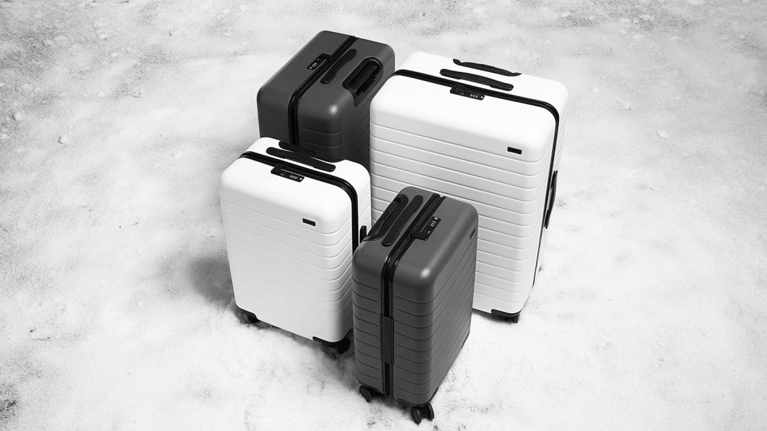 With a large check-in selling for $295, Away bills its "unbreakable" cases as "first-class luggage at a coach price."