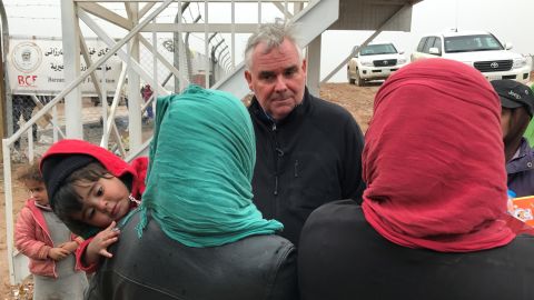 Dunya talks to CNN's Ben Wedeman at the Khazer refugee camp.