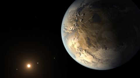 When working on the concept for Kepler-186f, the first Earth-size planet in the habitable zone that could support liquid water on its surface, Pyle was careful to make it look less inviting than our own Earth, in case it was misconstrued as a friendly, habitable place. They made sure it was more muddy brown rather than green and blue. 