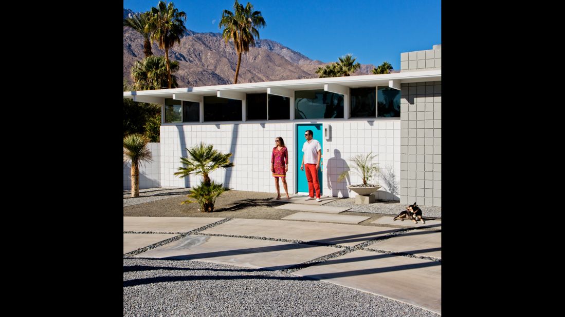 Surrounded by mountains, Palm Springs, California, remains as picturesque as ever, especially for documentary photographer <a href="http://www.nancybaron.com/" target="_blank" target="_blank">Nancy Baron</a>. She began living in Palm Springs part-time in 2005 and has come to view the city as a fountain of endless inspiration. Here, Jen, Alex, Maddie, and the Morning Moon.