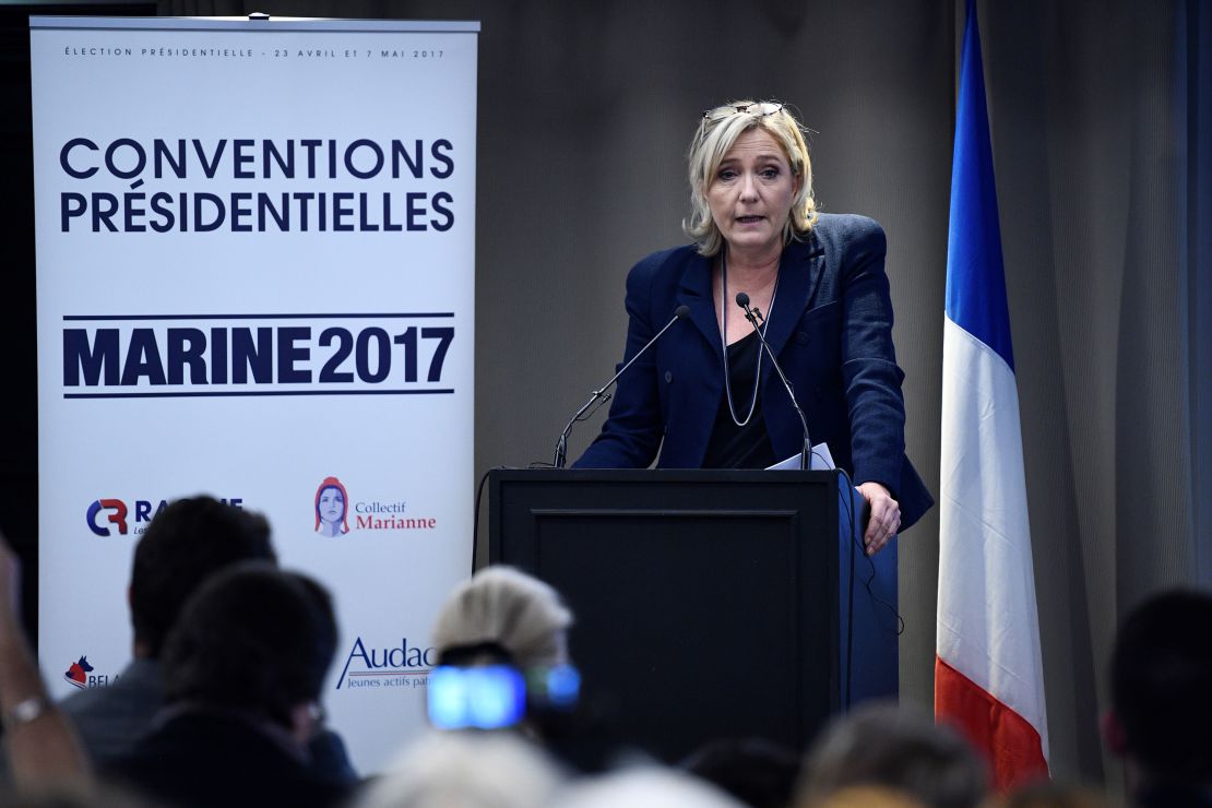 French far-right politician Marine Le Pen is expected to go head-to-head with Francois Fillon in the country's presidential election.