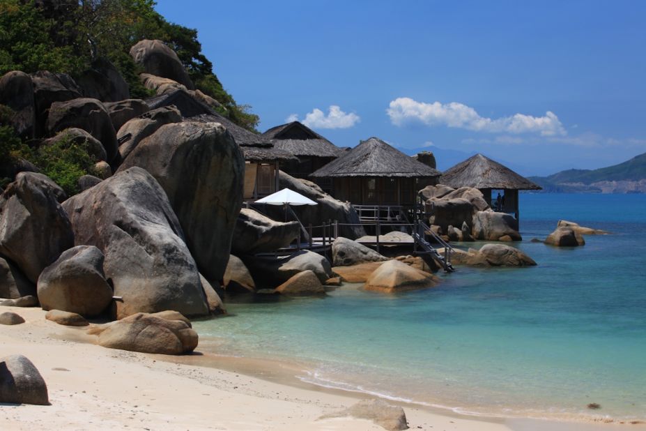 Though technically not an island, Six Senses Ninh Van Bay certainly feels like one. It sits on a private bay with plenty of lovely rock formations overlooking the East Vietnam Sea.