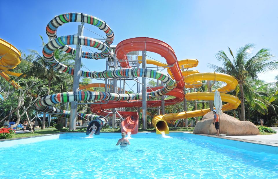 Vietnam's version of Disneyland, Vinpearl Land has a water park, aquarium and clear, calm beach. Admission is about $30 dollars per person. 