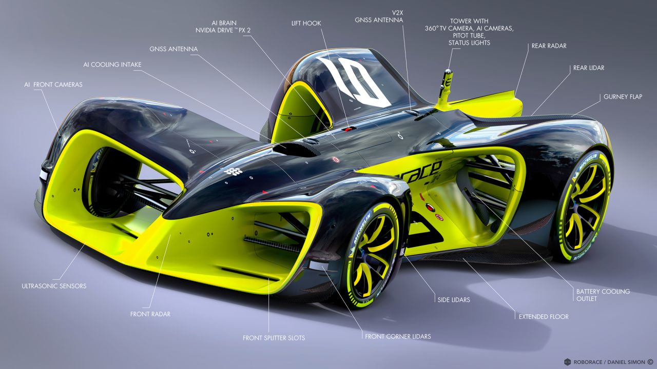 The "Roborace" series is scheduled to start in 2017 and will see 10 autonomous cars all competing on the same track.
