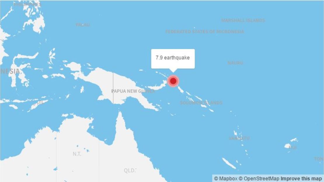 The Papua New Guinea region is vulnerable to techtonic disturbances. A 7.9-magnitude quake struck the area in 2016.