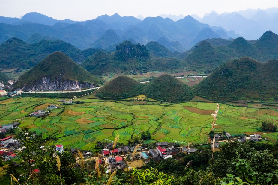 <strong>Dong Van Karst Plateau: </strong>A UNESCO Global Geopark located in the northeastern corner of Vietnam, Dong Van Karst Plateau is dotted in limestone peaks and canyons. Around beautiful Ha Giang province, travelers will experience indigenous village life, spot ancient flora and fauna, and maybe even summit one of the 550-million-year-old mountains -- the tallest of which is Mieu Vac Mountain (6,466 feet).