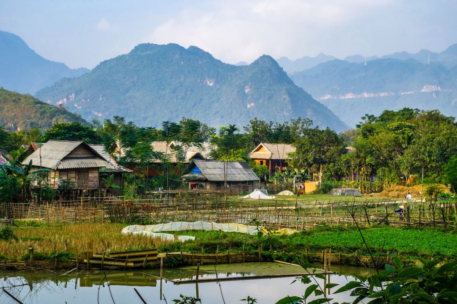 A rural stopover in Mai Chau allows riders to experience northern Vietnam's traditional farming ways. Affordable home stays can be found throughout the village. 