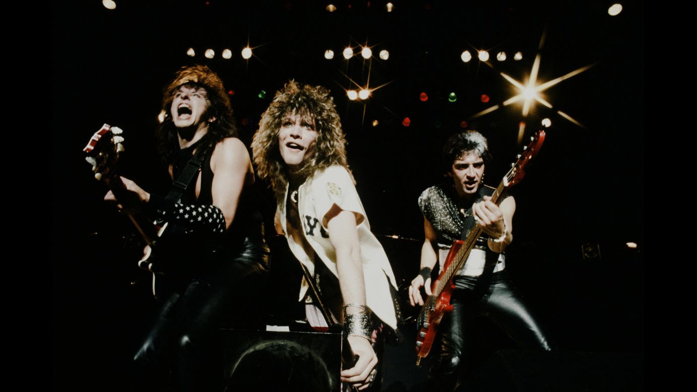 Led by singer/songwriter Jon Bon Jovi, center, these guys turned heads in the 1980s with their blockbuster album, "Slippery When Wet," which included hits "Livin' on a Prayer," "You Give Love a Bad Name" and "Wanted Dead or Alive." Bon Jovi has sold 34.5 million units in the US, according to the Recording Industry Association of America. 