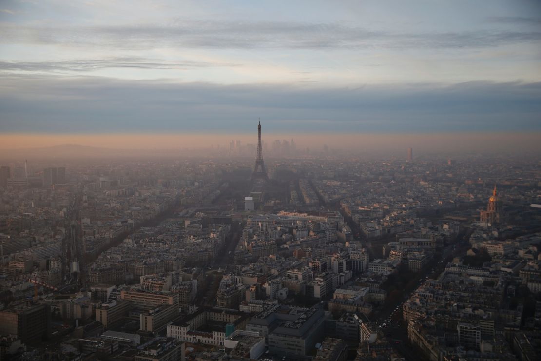 European cities like Paris are generally less polluted than Asian cities but bad air days are increasingly common.