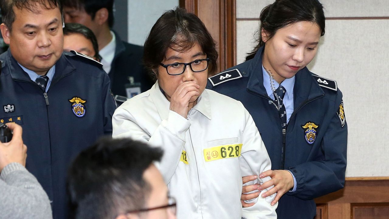 Choi Soon-Sil, the jailed confidante of former South Korean President Park Geun-hye.