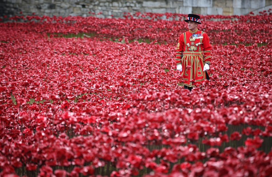 The installation by artists Paul Cummins and Tom Piper consisted of 888,246 ceramic poppies -- representing each of the commonwealth servicemen and women killed in the first world war. 