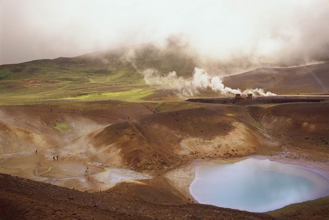 <strong>Eadu (Krafla, Iceland): </strong>Northeastern Iceland's Krafla Volcano also doubles as the planet of Eadu in "Rogue One." It's on Eadu that Jyn Erso, played by Felicity Jones, tries to save her wounded father. 