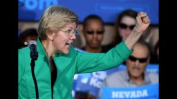 LAS VEGAS, NV - OCTOBER 04:  U.S. Sen. Elizabeth Warren (D-MA) speaks at The Springs Preserve on October 4, 2016 in Las Vegas, Nevada. Warren is campaigning for Democratic presidential nominee Hillary Clinton and former Nevada Attorney General and U.S. Senate candidate Catherine Cortez Masto.  (Photo by Ethan Miller/Getty Images)