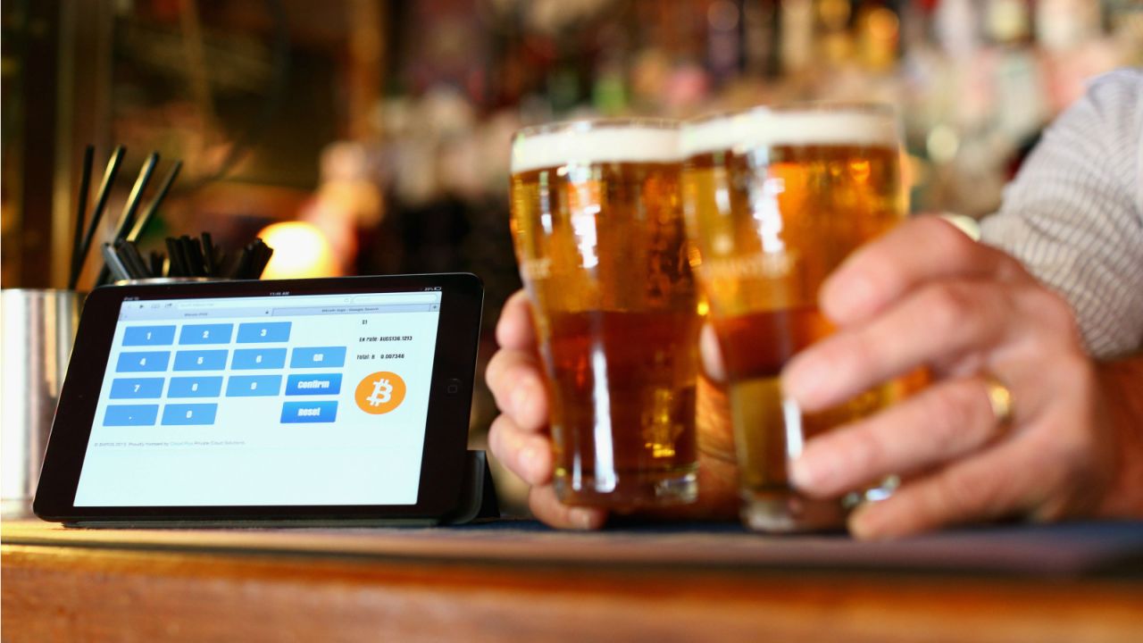 Some shops and pubs, such as this one in Australia, accept Bitcoin.