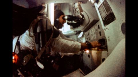 Lovell piloted the command module during the mission.