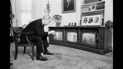 US President Lyndon B. Johnson, like millions of other Americans, sat glued to the television as the astronauts returned home on December 27. The crew splashed down safely in the Pacific Ocean, before being recovered by the aircraft carrier USS Yorktown.