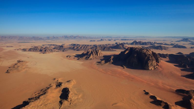 <strong>Moon of Jedha (Wadi Rum, Jordan): </strong>In "Rogue One," the moon of Jedha is a place of spiritual significance for the Jedi. It's sandy landscape is actually Wadi Rum, a desert wilderness in southern Jordan.