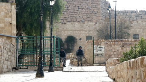 Jordanian security forces patrol around the Crusader castle on December 19, 2016 in Karak.