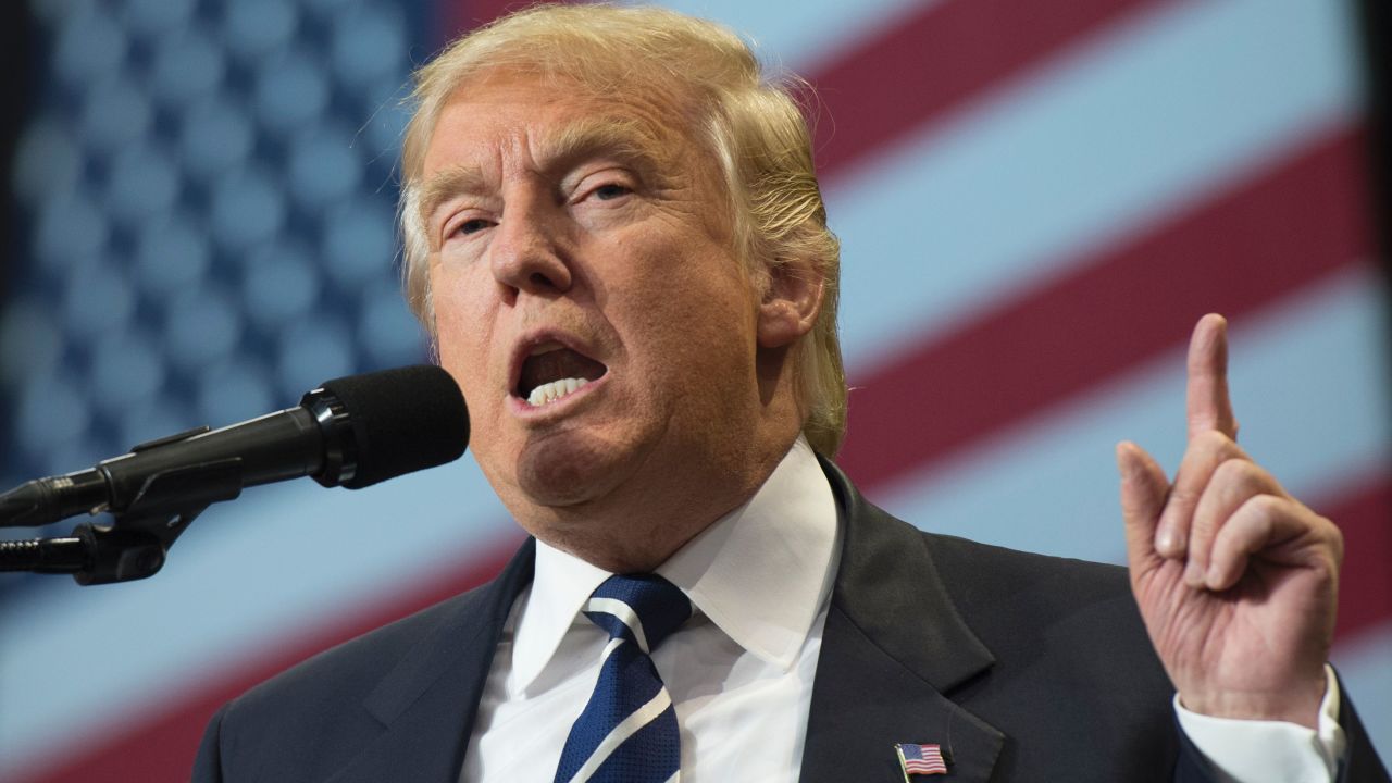 President-elect Donald Trump speaks at the USA Thank You Tour 2016 at the Wisconsin State Fair Exposition Center December 13, 2016 in West Allis, Wisconsin.  