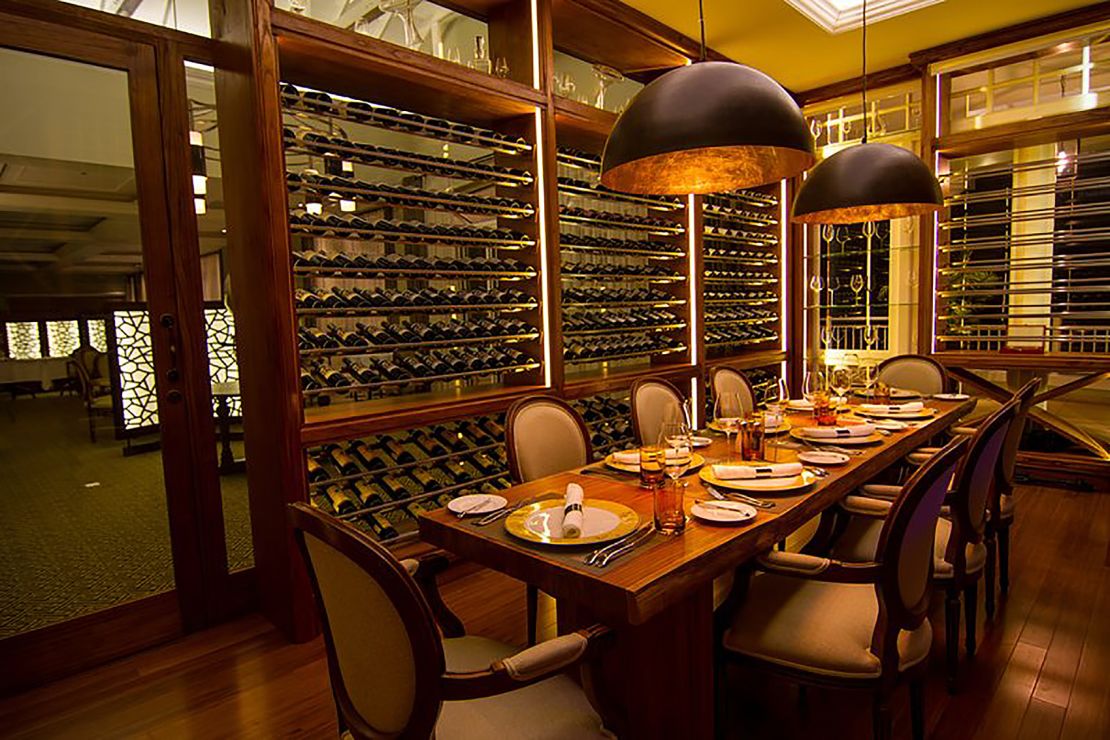 Hemingways is home to a spectacular wine cellar. 