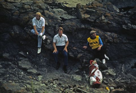 By  the summer of 1977 Nicklaus was on 14 majors but hadn't won one for two years. At the British Open at Turnberry he and reigning Masters champion Tom Watson were forced to take shelter from a storm on the third day before both shooting 65s to rocket clear of the field.