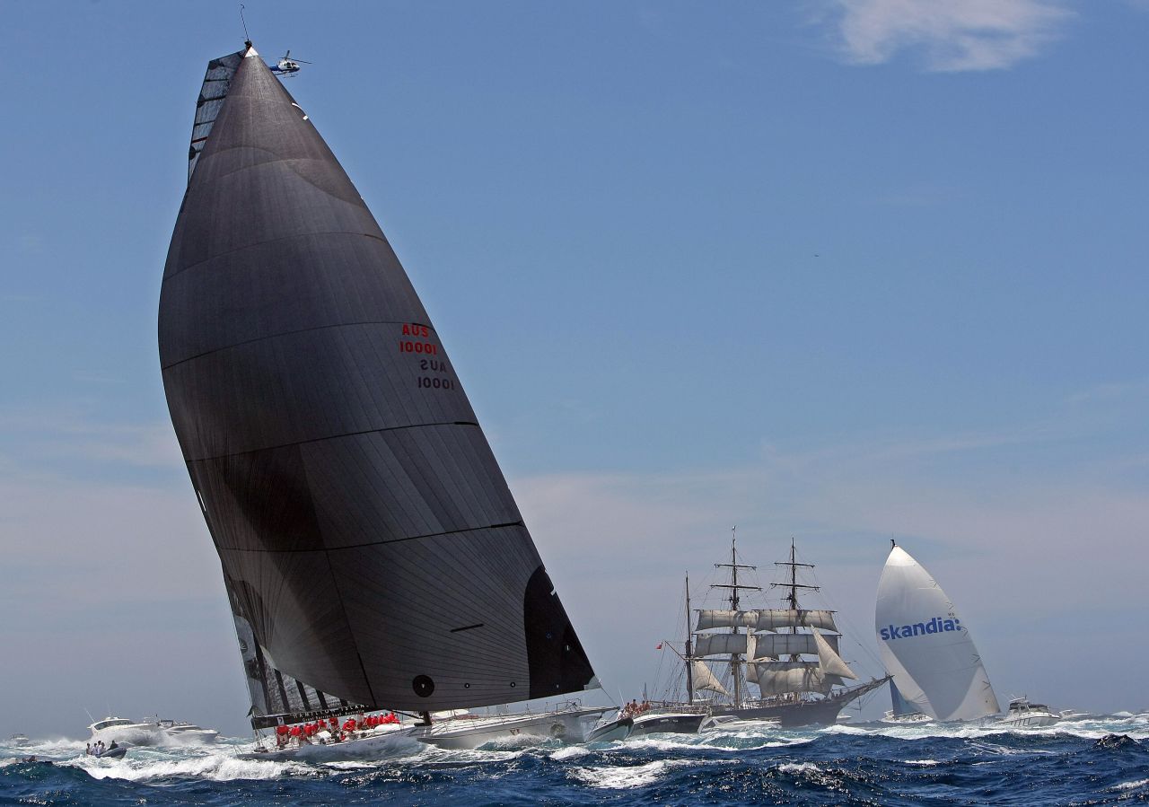 The state-of-the-art vessel, skippered by Mark Richards, also holds the record for the fastest finish. Long considered the 'holy grail' of the race, Wild Oats XI managed to reach Hobart in under two days -- crossing the line in one day 18h 23m 12s four years ago.  