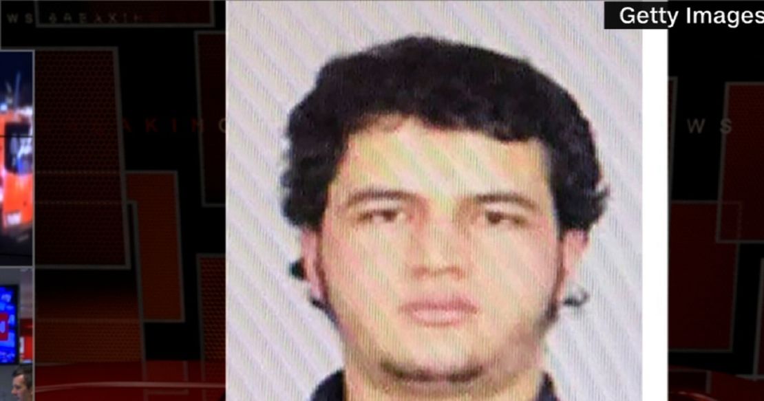 One of at least three photos of Anis Amri that Germany authorities released on Wednesday, December 21, 2016.