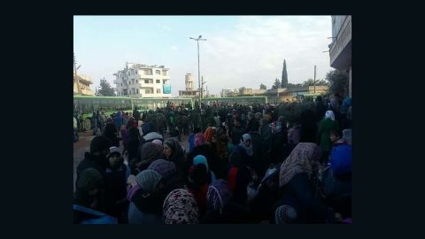 About 750 people, mainly old, injured or sick, have been allowed leave the encircled villages